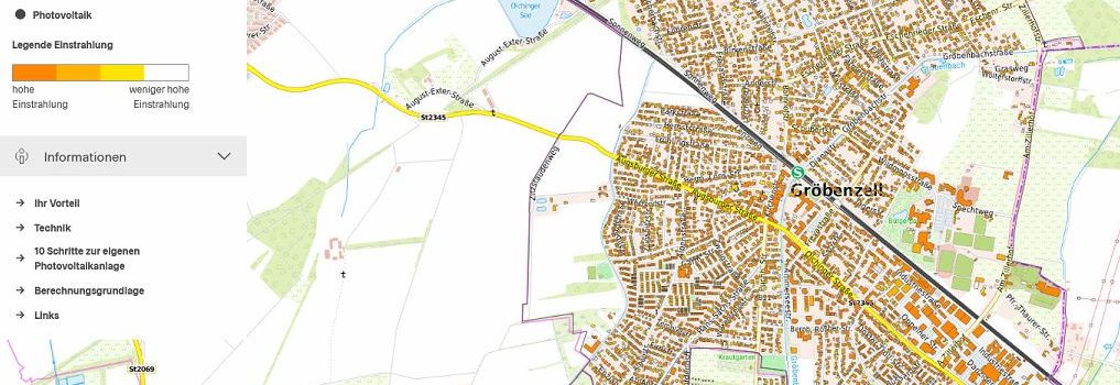 Solarkataster für Gröbenzell – schnelle Eignungsprüfung für Photovoltaik